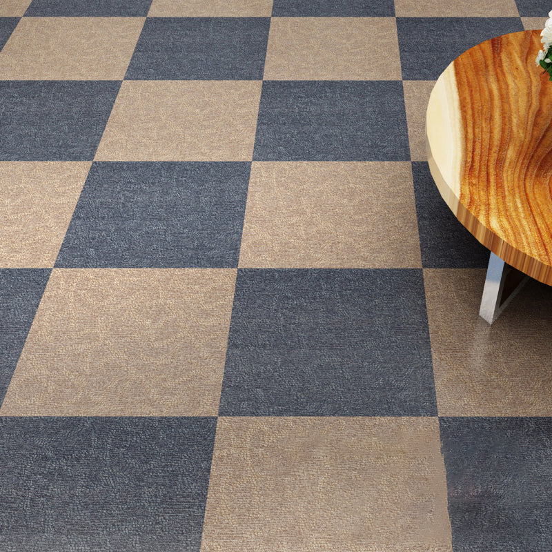 Rynx | Modern Water-Repellent Plastic Flooring Fabric Look Square Edge Floor Tiles