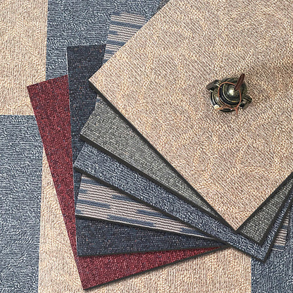 Rynx | Modern Water-Repellent Plastic Flooring Fabric Look Square Edge Floor Tiles