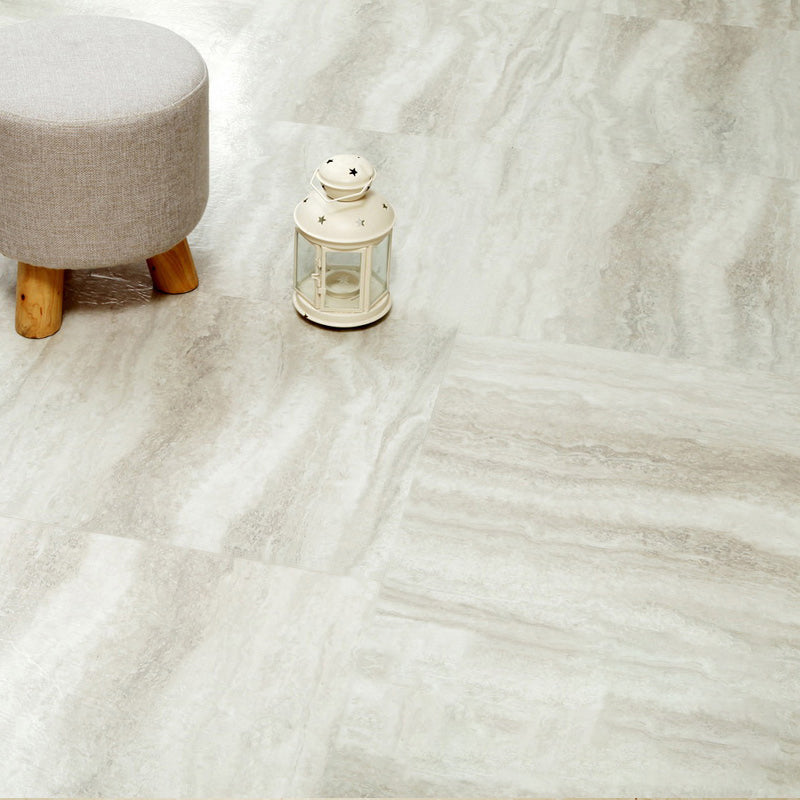 Rynx | Modern Water-Repellent Plastic Flooring Fabric Look Square Edge Floor Tiles