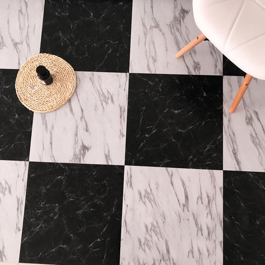 Rynx | Modern Water-Repellent Plastic Flooring Fabric Look Square Edge Floor Tiles
