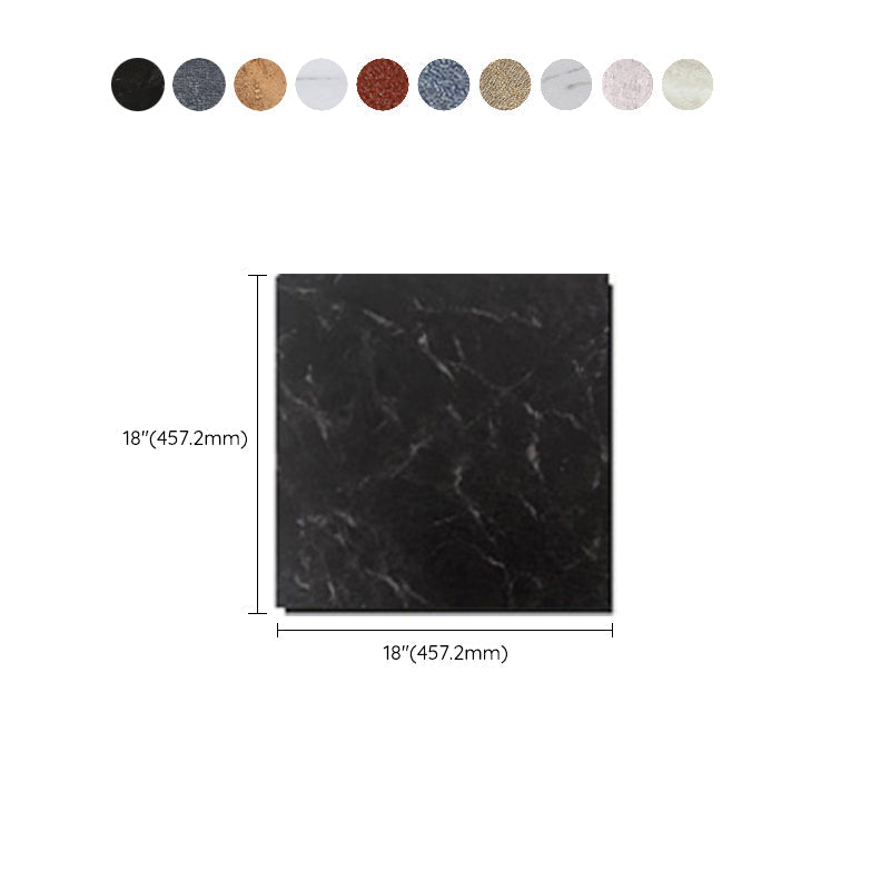 Rynx | Modern Water-Repellent Plastic Flooring Fabric Look Square Edge Floor Tiles