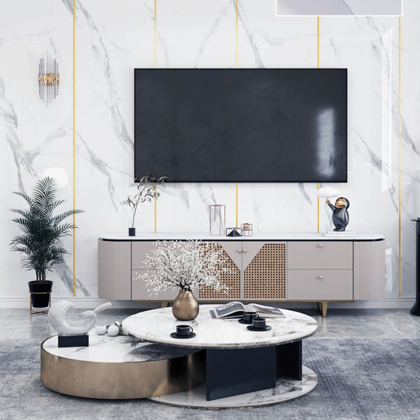 Rynx | Modern Tin Backsplash Panel 3D Print Wall Ceiling Waterproof