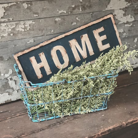 Rynx | Antique Finish Home Sign