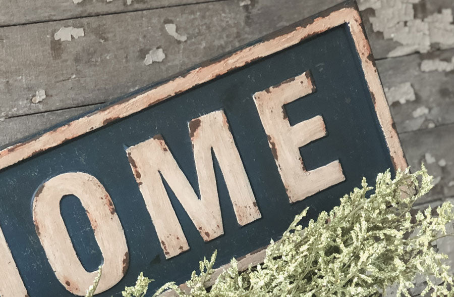 Rynx | Antique Finish Home Sign