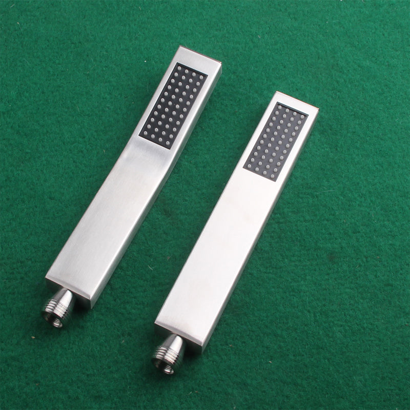 Rynx | Simple Rectangle Shower Head 304 Stainless Steel Hand Shower