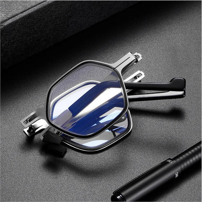 RYNX | screwless foldable reading glasses made of titanium material