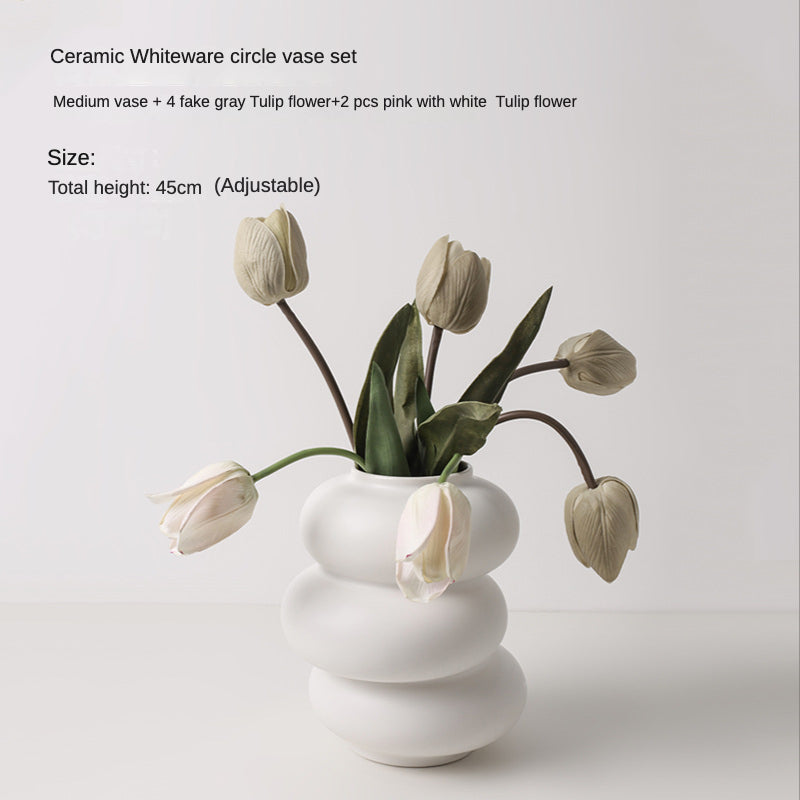 Rynx | Pure White Special Shape Vase