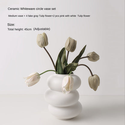 Rynx | Pure White Special Shape Vase