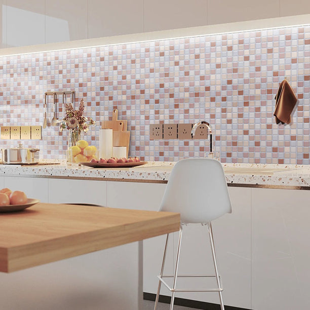 Rynx | PVC tile peel and stick tile kitchen waterproof mosaic backsplash wall tile