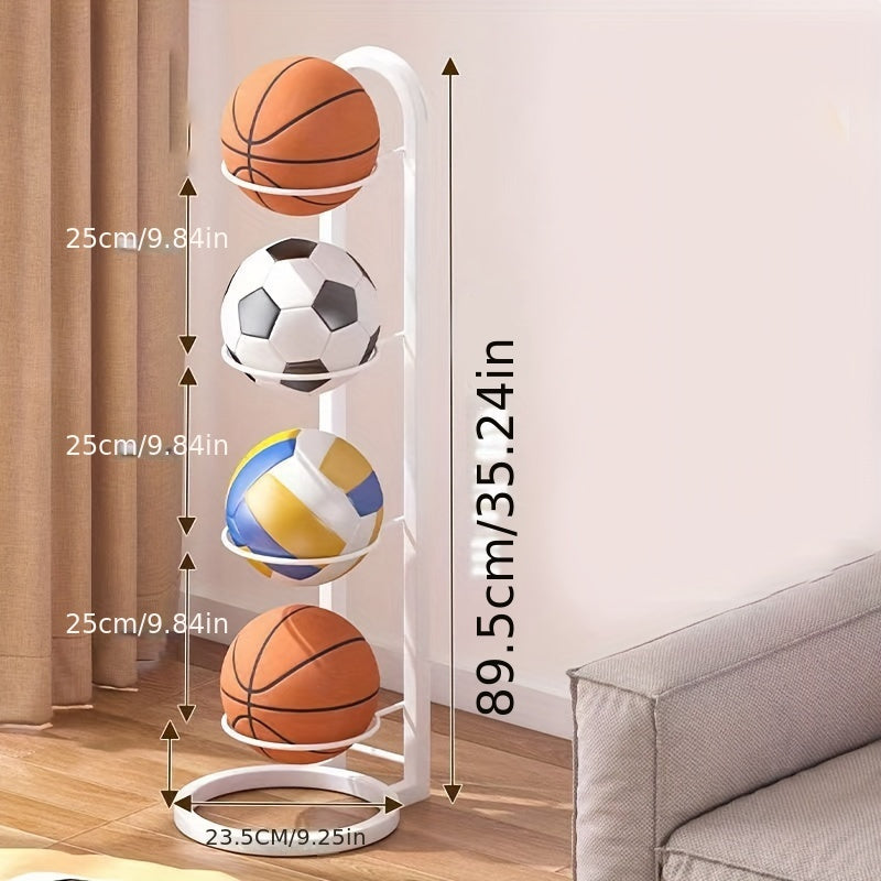 Rynx | Portable Carbon Steel Ball Bearing Stand - Display Stand for Basketball, Football and Volleyball