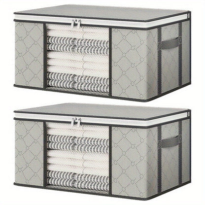 Rynx | Set of 4 Foldable Storage Bags – Gray with Window