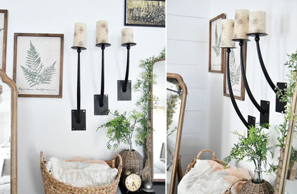 Rynx | Blacksmith Wall Sconce, Set of 3