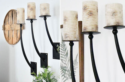 Rynx | Blacksmith Wall Sconce, Set of 3