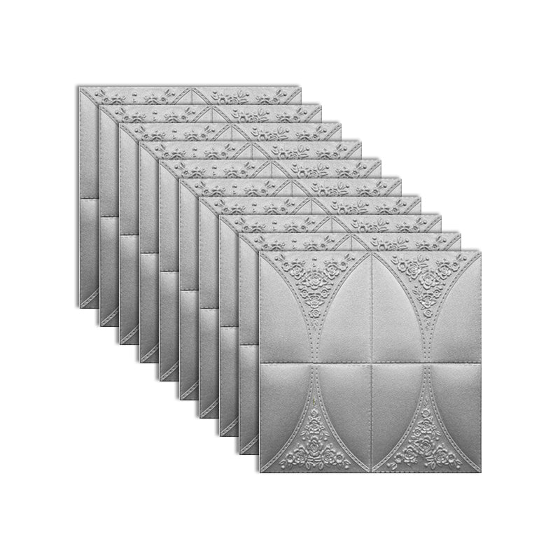Rynx | Modern Style Plastic Wall Panel Living Room Peel and Stick 3D Wall Covering