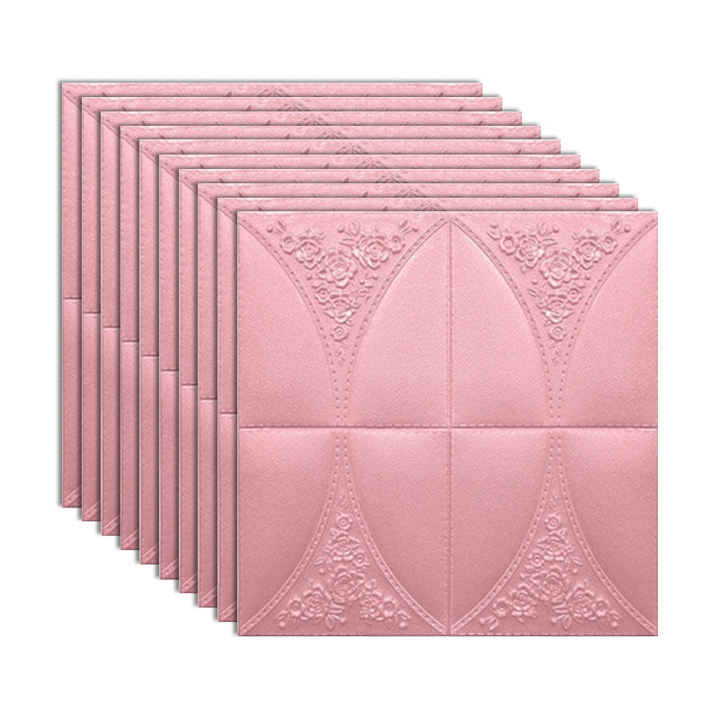 Rynx | Modern Style Plastic Wall Panel Living Room Peel and Stick 3D Wall Covering