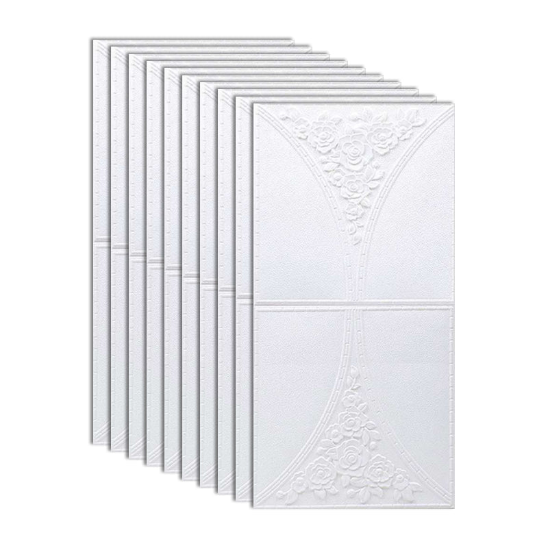 Rynx | Modern Style Plastic Wall Panel Living Room Peel and Stick 3D Wall Covering