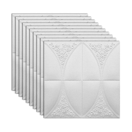 Rynx | Modern Style Plastic Wall Panel Living Room Peel and Stick 3D Wall Covering