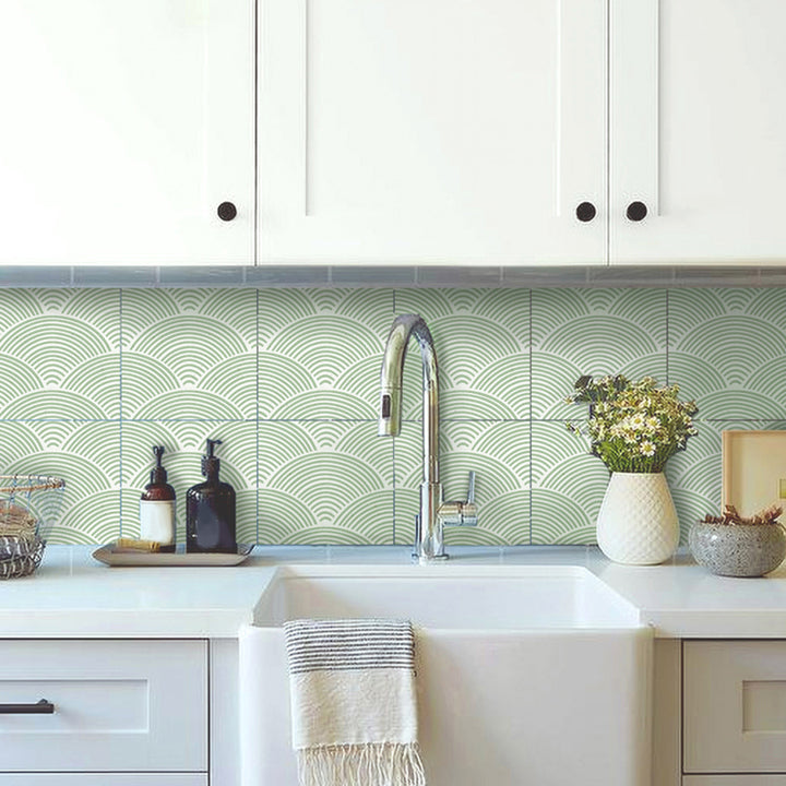 Rynx | Modern Mosaic Tile Peel and Stick Tile Pvc Kitchen Backsplash Peel and Stick Wall Tile