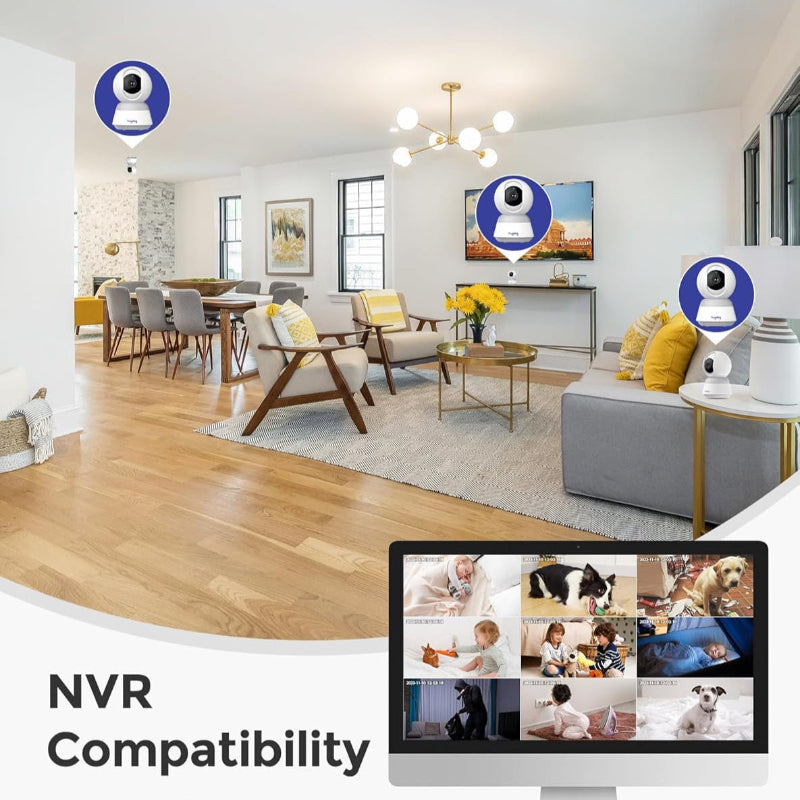 Rynx | Security camera with autofocus and smart motion tracking - Indoor pan/tilt