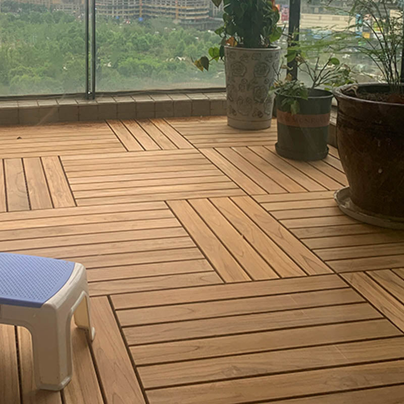 Rynx | Connected outdoor floor tiles wooden planks