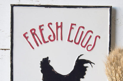 Rynx | Enamel-Inspired Fresh Eggs Sign