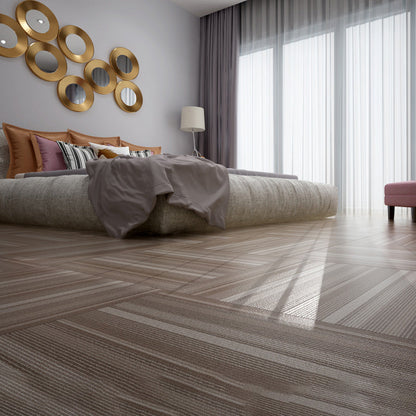 Rynx | Fireproof Square PVC Flooring Peel and Stick Waterproof PVC Flooring