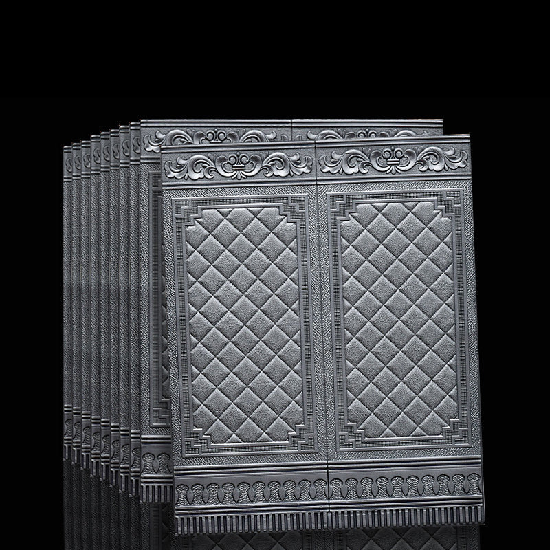Rynx | Contemporary waterproof 3D wall panel veneer for peeling and sticking for interior walls