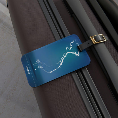 Rynx | Stylish Acrylic Luggage Tag Set with Custom Leather Strap for Travel Enthusiasts