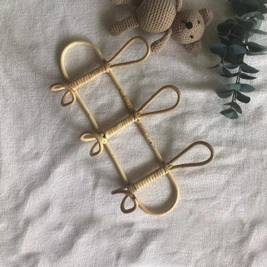 Rynx | Playful rattan wall hook for playful children's rooms