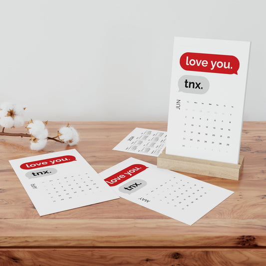 Rynx | Luxurious 2024 Eco-Friendly Custom Desk Calendar with Photo Features