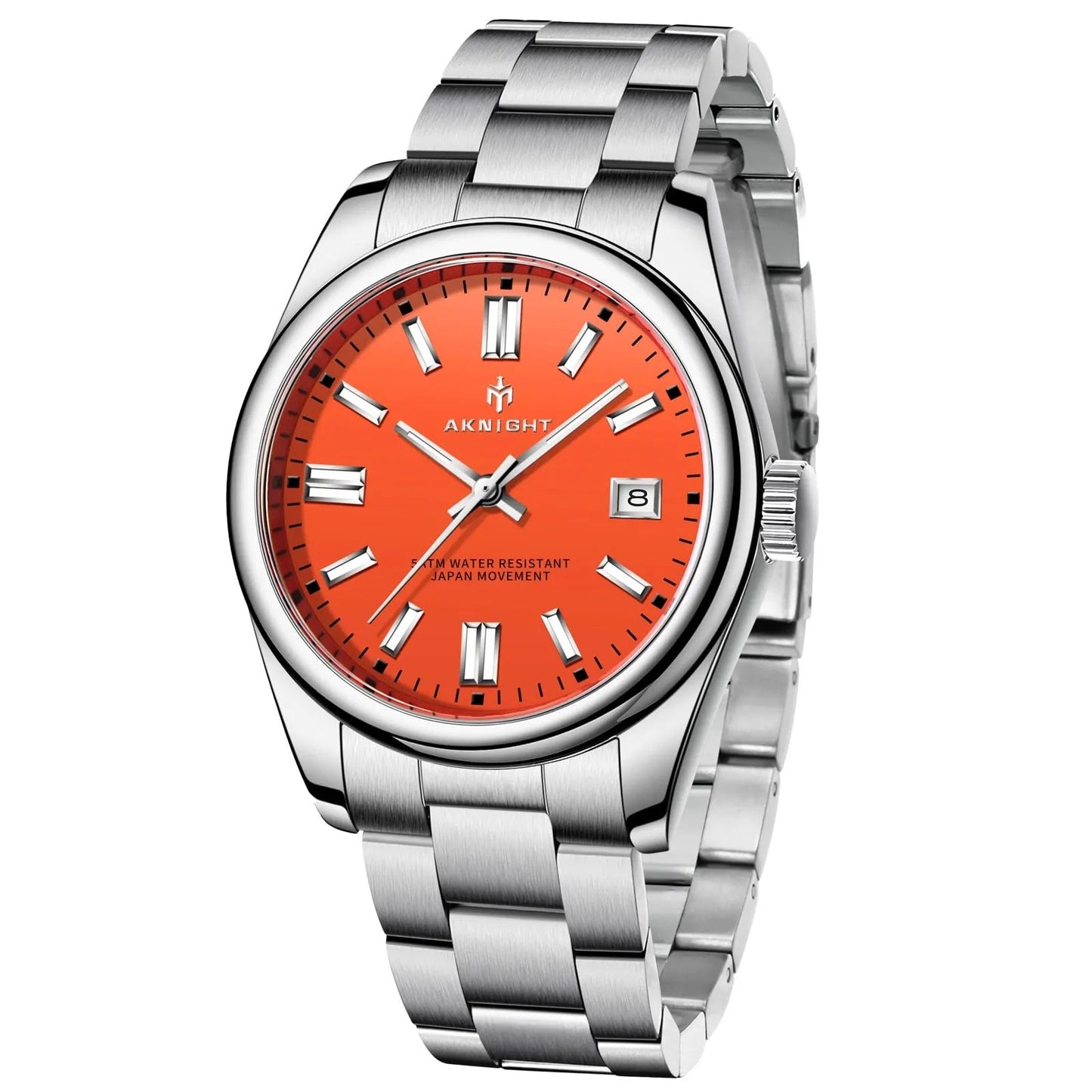 Rynx | Men's luxury analog quartz chronograph watch, waterproof stainless steel wristwatch