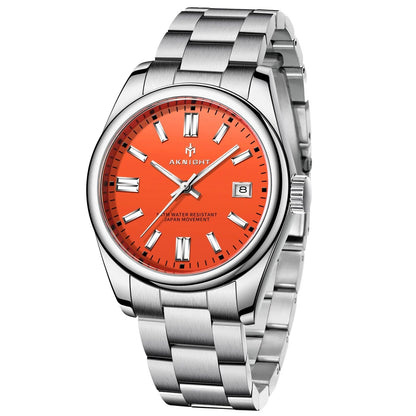 Rynx | Men's luxury analog quartz chronograph watch, waterproof stainless steel wristwatch