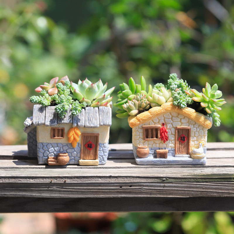 Rynx | Enchanting Vintage Farmhouse Resin Planter