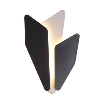 Rynx | Splicing Nightstand Wall Light Sconce Metal LED Contemporary Wall Mount Fixture in Black, Warm/White Light