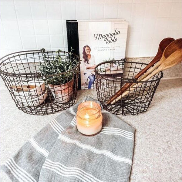 Rynx | Nesting wire baskets with handles, set of 2