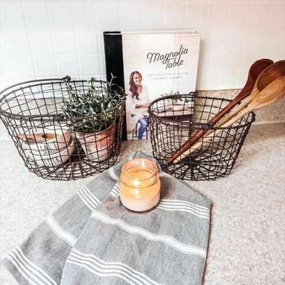 Rynx | Nesting wire baskets with handles, set of 2