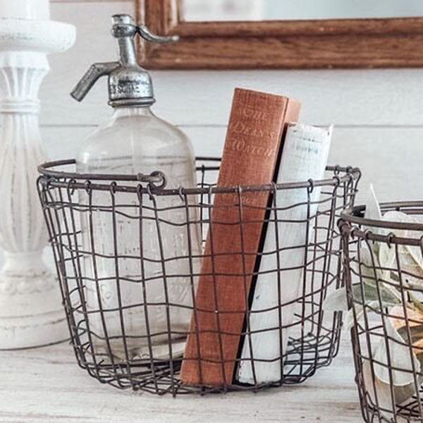 Rynx | Nesting wire baskets with handles, set of 2