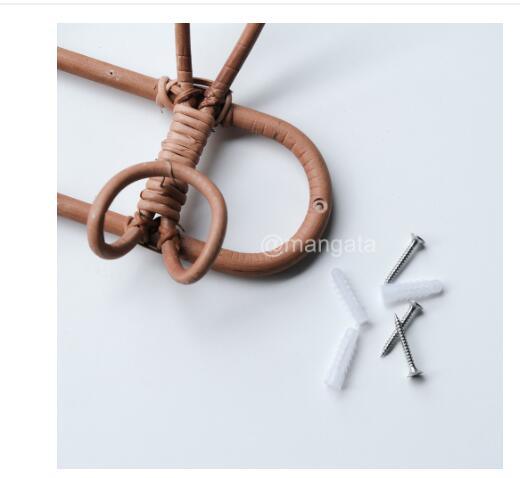 Rynx | Playful rattan wall hook for playful children's rooms