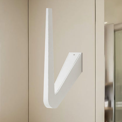 Rynx | V-shaped wall lighting contemporary style metal LED black/white wall lamp for hallway, warm/white light