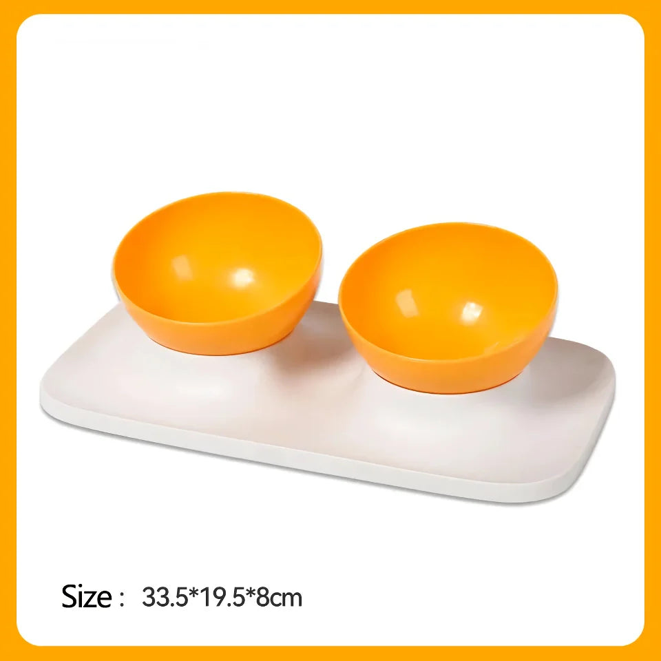Rynx | Adjustable Anti-Upset Double Bowl Feeding Station for Cats and Dogs