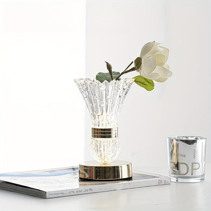 Rynx | CrystalGlow - Modern LED Crystal Table Lamp with Dimmer Lighting