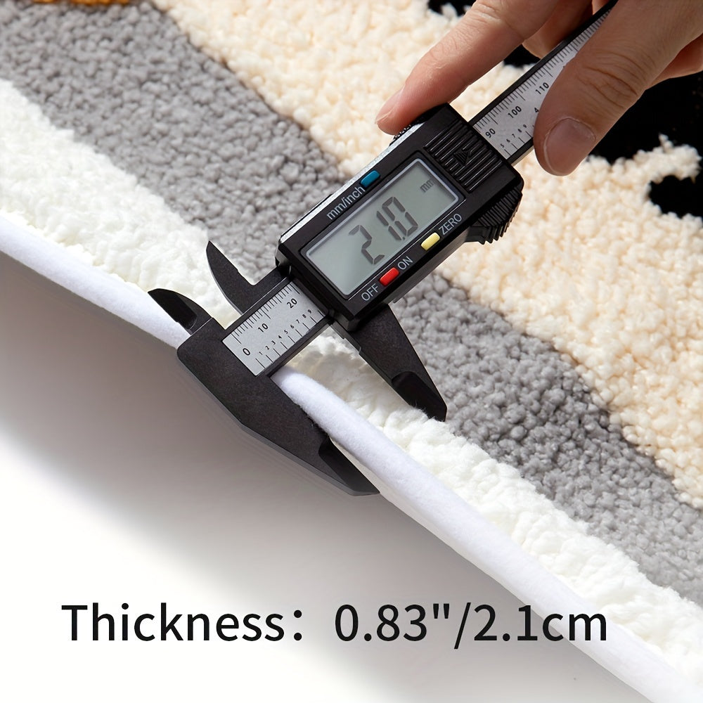 Rynx | Super absorbent non-slip bath mat for bathroom and toilet - Milo