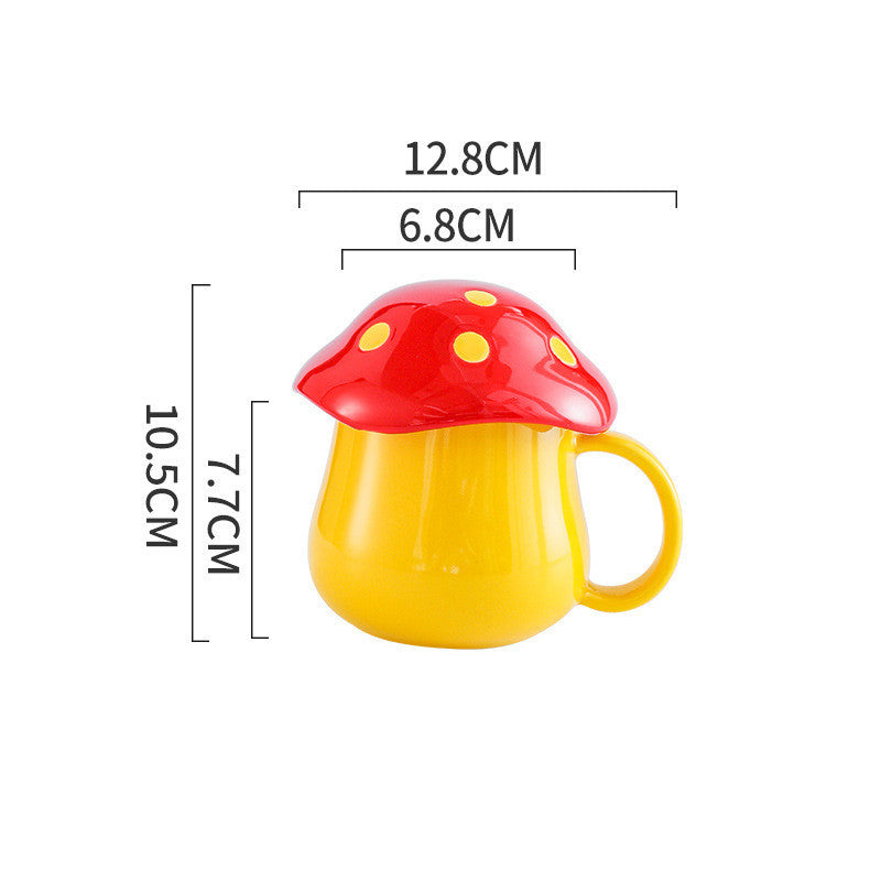 Rynx | Creative Mushroom Ceramic Mug Student Lover Mug