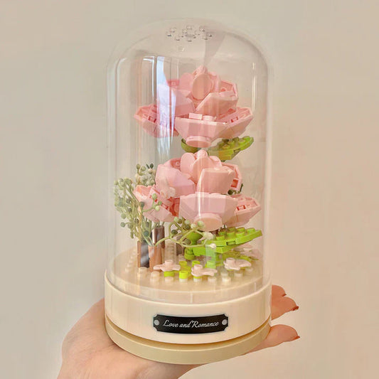 Rynx | PetalTunes – Lego Rose Music Box for Home Decoration and Thoughtful Gifts