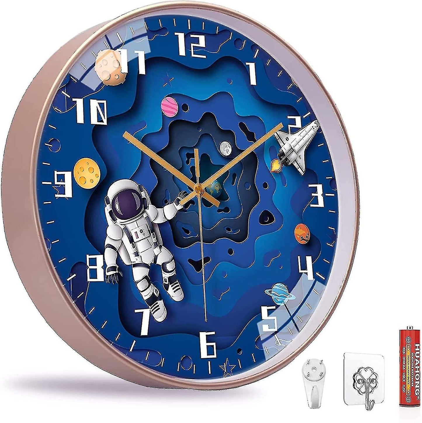 Rynx | Space Travel Children's Wall Clock