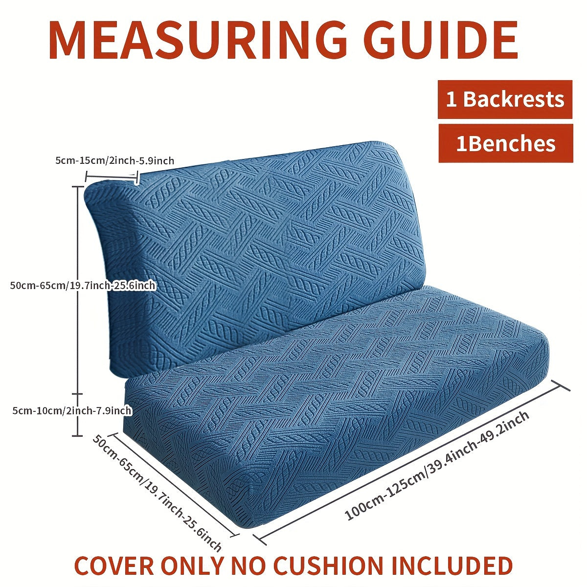 Rynx | 4PCS Bohemian Style RV Sofa Cushion Cover Set - Elastic Fabric Slipcovers, Comfortable and Easy to Install | Machine Washable, Dust & Pet Bite Proof, Waterproof, Stain Resistant | Sofa Protection for Two-Seat Sofas, RV and Camping Vehicle