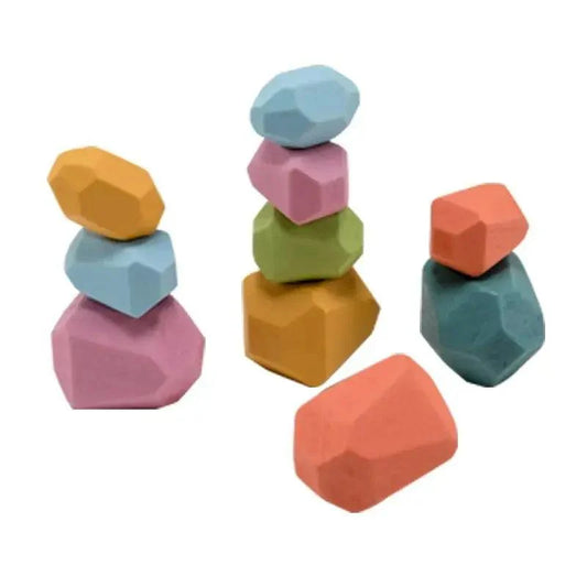 Rynx | Colorful Wooden Building Blocks Set for Creative Learning and Logical Development