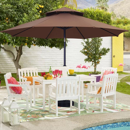 Rynx | 7.5FT Patio Umbrella with Push Button Tilt and Crank