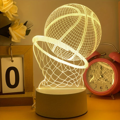 Rynx | Illusion Lamp - 3D Basketball USB Table Lamp with LED Decorative Lighting