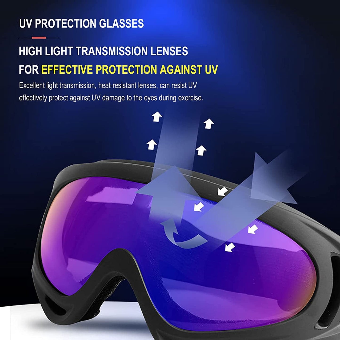 Rynx | 10 Packs Motorcycle Accessories, 5PCS Dirt Bike Ski Goggles Dustproof Windproof Safety Glasses and 5PCS Face Masks
